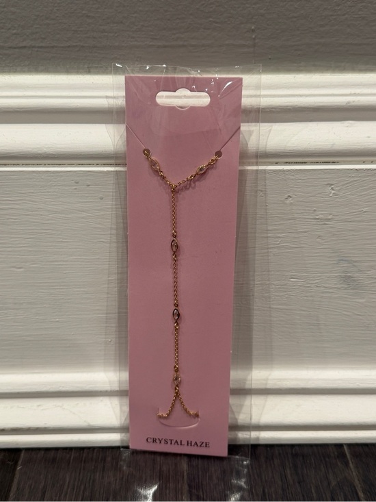 Ch Crystal Haze Jewelry - NWT Crystal Haze Gold & Crystal Hand Chain for Women Jewelry